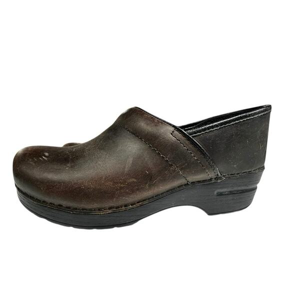 Dansko Professional Antique Oiled Brown Leather Clog Size 9.5 - Picture 5 of 12
